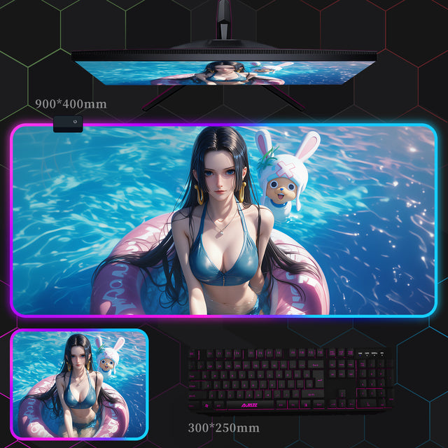 ワンピース RGB 発光マウスパッド