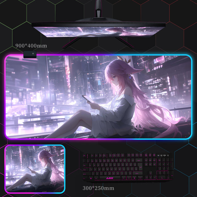 原神 RGB 発光マウスパッド_1