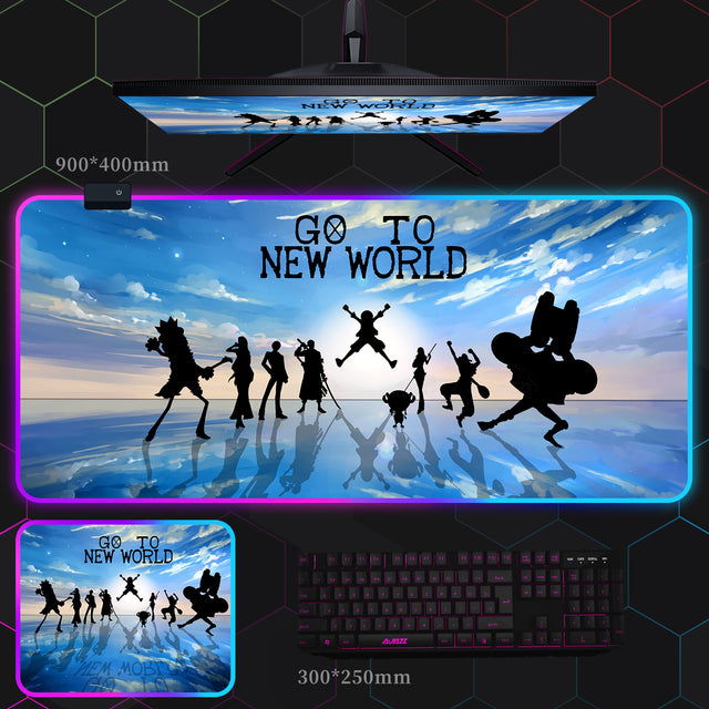 ワンピース RGB 発光マウスパッド