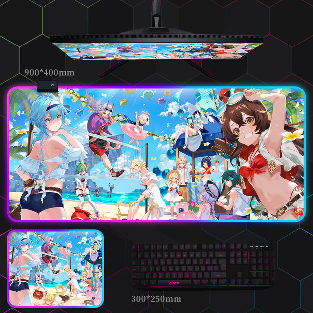 原神 RGB 発光マウスパッド_1