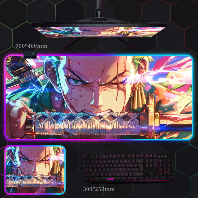 ワンピース RGB 発光マウスパッド