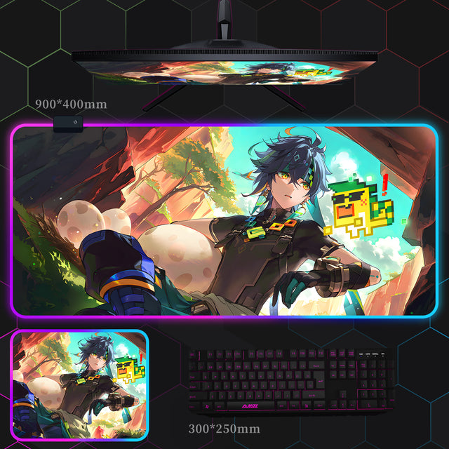 原神 RGB 発光マウスパッド_1