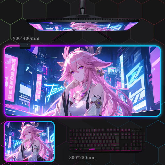 原神 RGB 発光マウスパッド_1