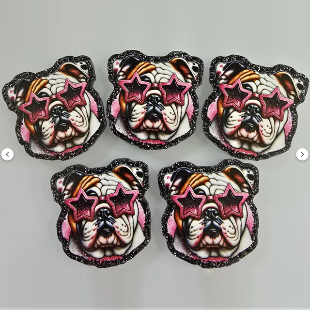 Colorful acrylic decorative accessories