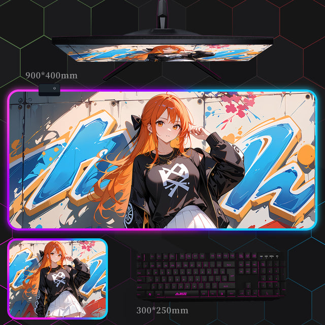 ワンピース RGB 発光マウスパッド