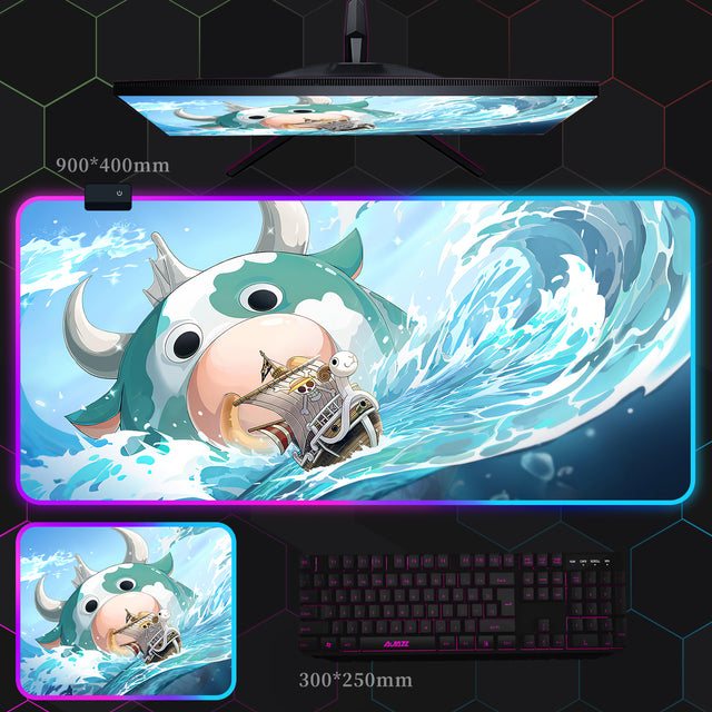 ワンピース RGB 発光マウスパッド