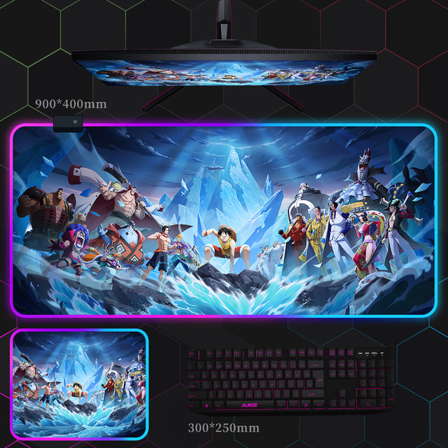 ワンピース RGB 発光マウスパッド