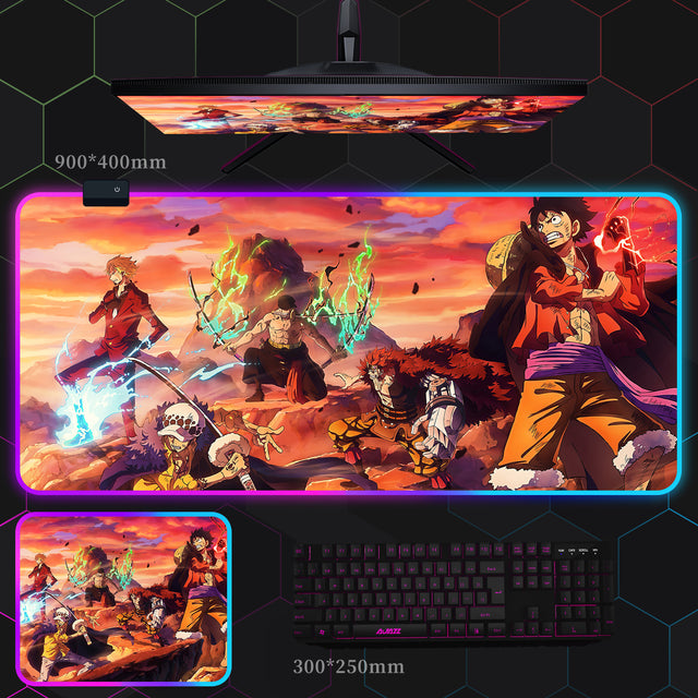 ワンピース RGB 発光マウスパッド